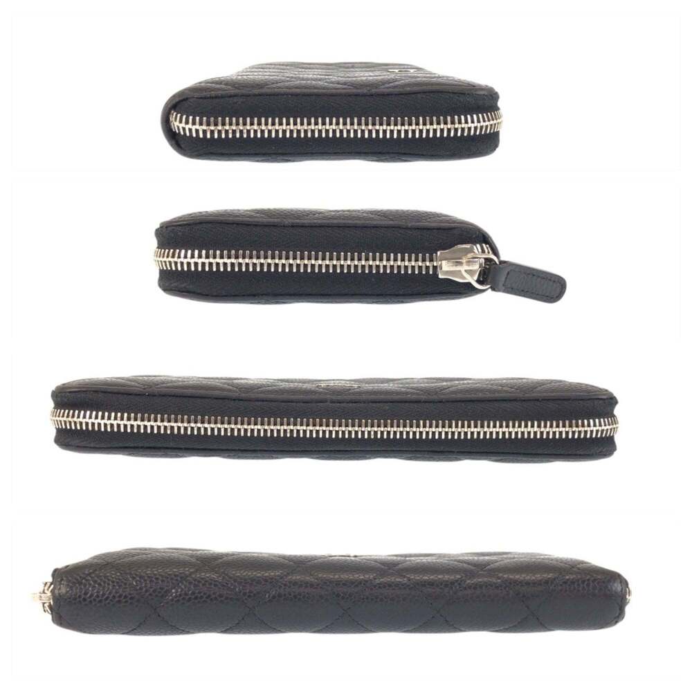 CHANEL Black Leather Logo Wallet - Picture 9 of 9